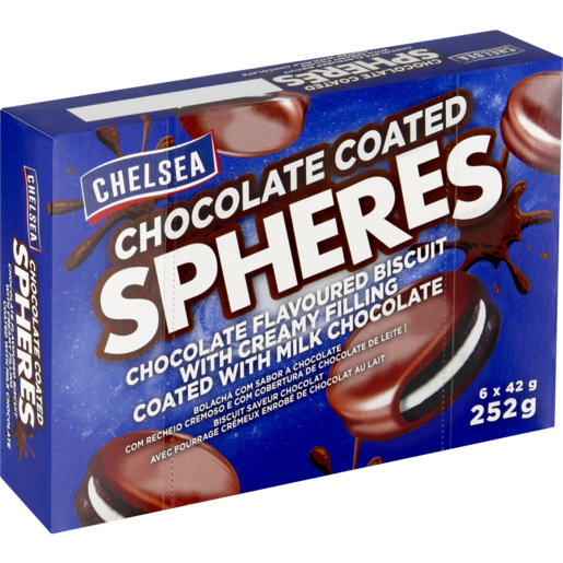 Chelsea Spheres Chocolate Coated Biscuits 6 x 42g
