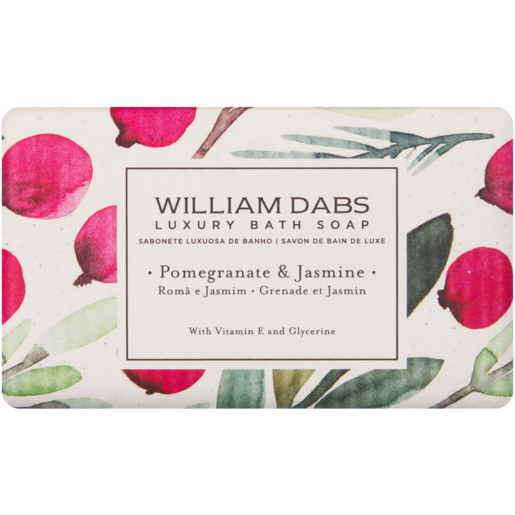 William Dabs Luxury Bath Soap Pomegranate and Jasmine 250g