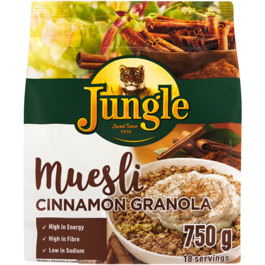 Jungle Cinnamon Granola Muesli Cereal 750g
