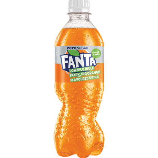 Fanta Sparkling Orange Zero Flavoured Drink Bottle 440ml