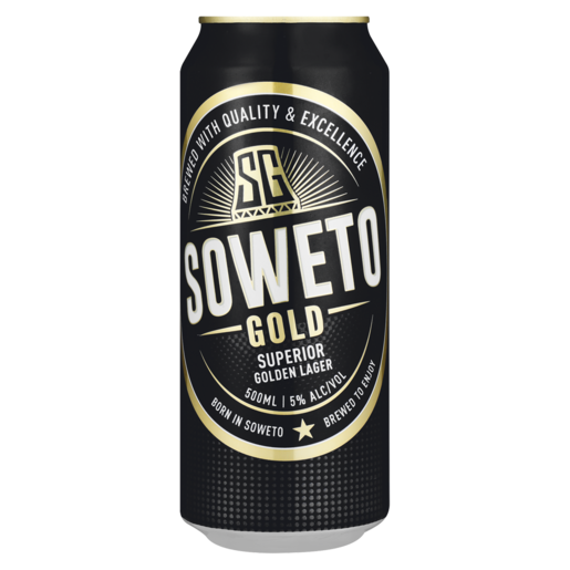 Soweto Gold Superior Golden Lager Can 500ml