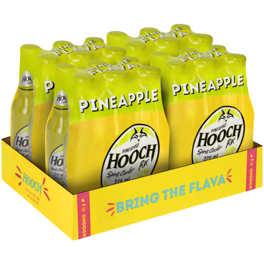 Hooch Pineapple Spirit Cooler Bottles 24 x 275ml