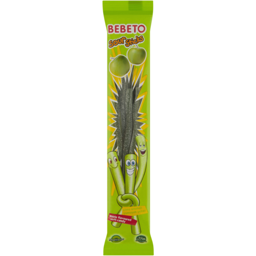 Bebeto Sour Sticks Apple Flavoured Soft Candy 30g 