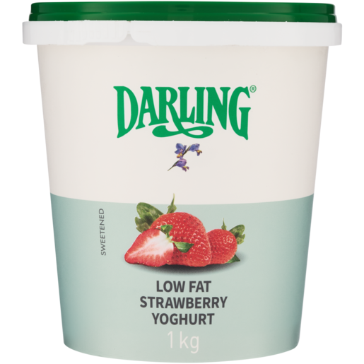 Darling Low Fat Strawberry Flavoured Yoghurt 1kg
