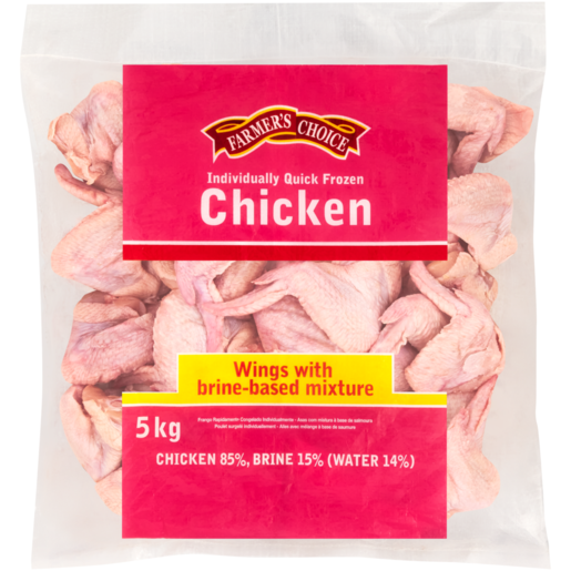 Farmer's Choice Frozen Chicken Wings in Brine 5kg 