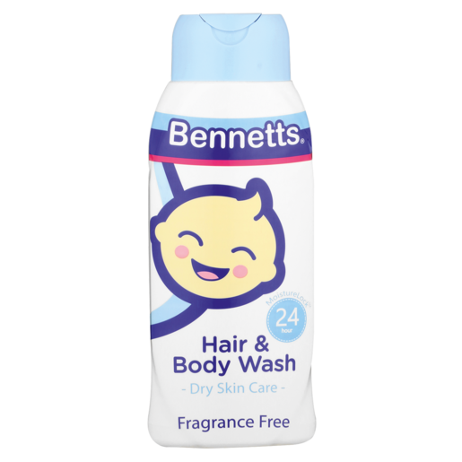 Bennetts Fragrance Free Baby Hair & Body Wash 400ml