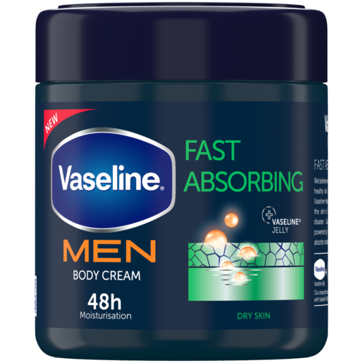 Vaseline Men Fast Absorbing Body Cream 400ml