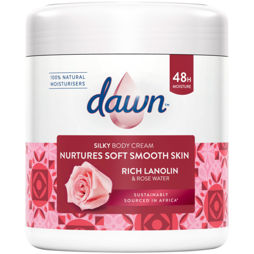 Dawn Rich Lanolin & Rose Water Silky Body Cream 400ml