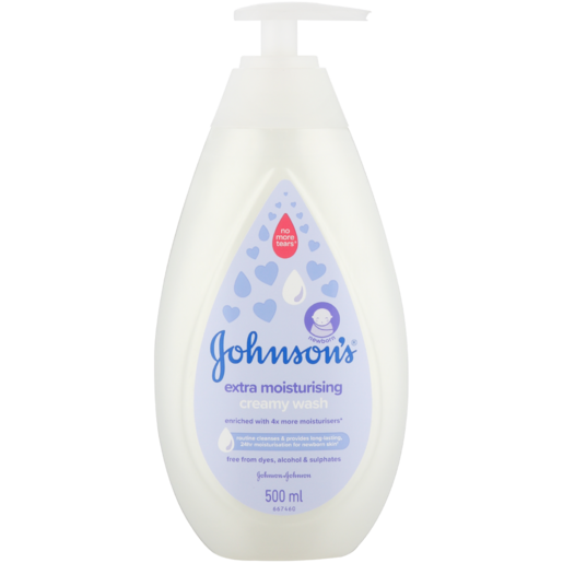 Johnson's Baby Extra Moisturising Creamy Wash 500ml
