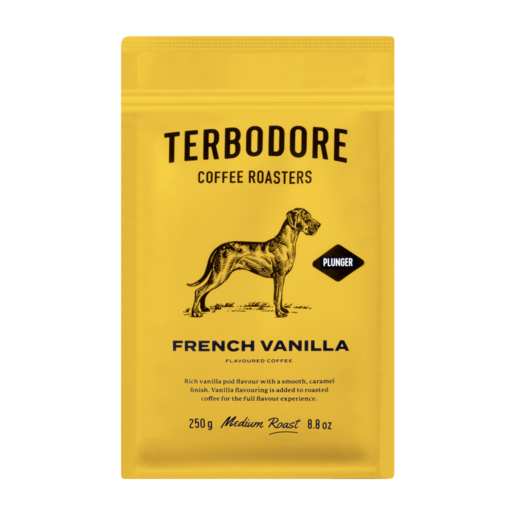 Terbodore French Vanilla Medium Roast Ground Coffee 250g
