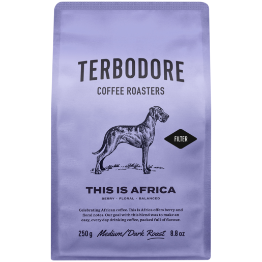 Terbodore This Is Africa Medium Dark Roast Ground Coffee 250g