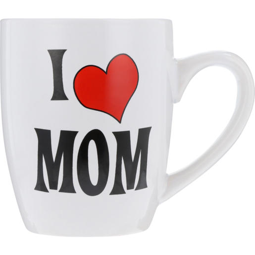 White I Heart Mom Coffee Mug