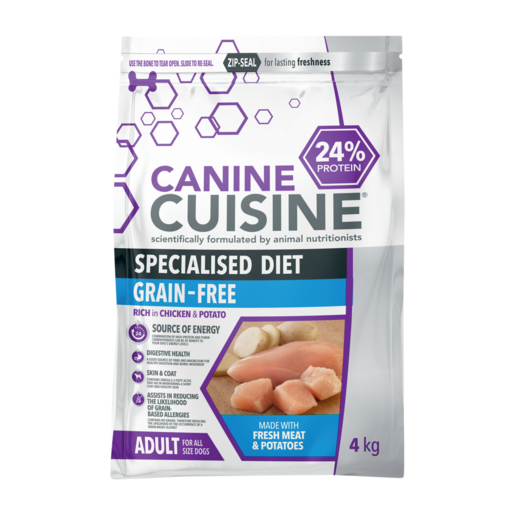 Canine Cuisine Grain-Free Specialised Diet Adult Dog Food 4kg