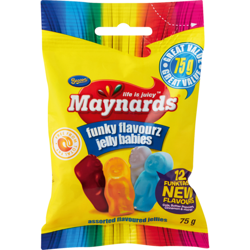 Maynards Funky Flavourz Jelly Babies 75g