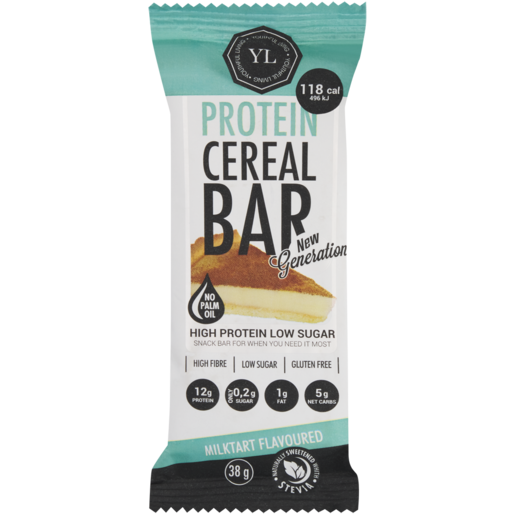 Youthful Living Milk Tart Flavoured Protein Cereal Bar 38g