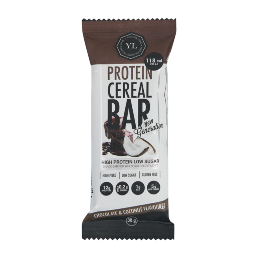 Youthful Living Chocolate & Coconut Flavoured Protein Cereal Bar 38g