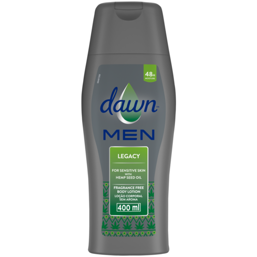 Dawn Men Legacy Fragrance Free Body Lotion 400ml