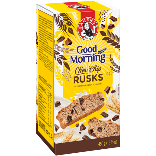 Bakers Good Morning Chocolate Chip Rusks 450g