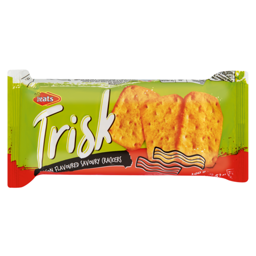 Trisk Bacon Flavoured Savoury Crackers 100g
