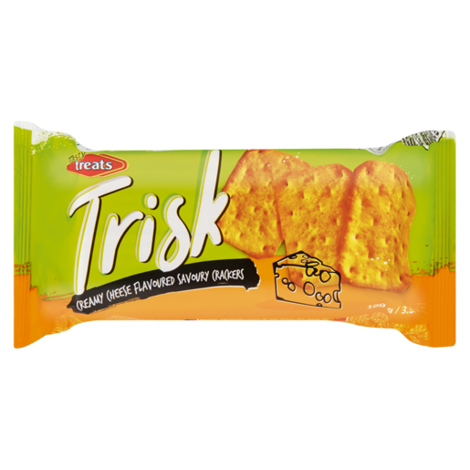 Tasty Treats Trisk Creamy Cheese Flavoured Savoury Crackers 100g