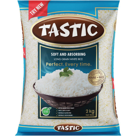 Tastic Soft & Absorbing Long Grain White Rice 2kg