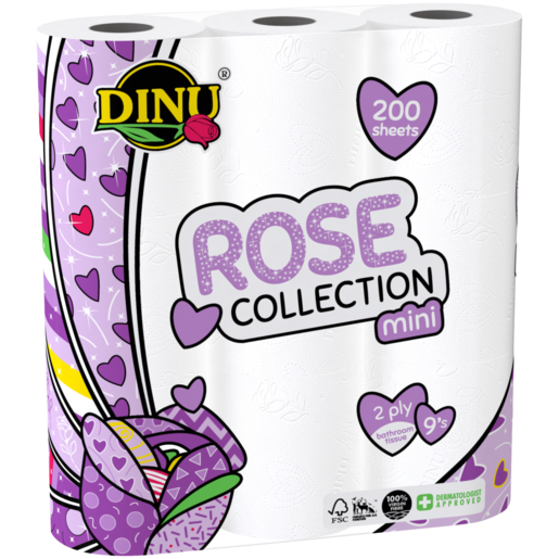 Dinu Décor Collection 2 Ply Bathroom Tissues 9 Pack