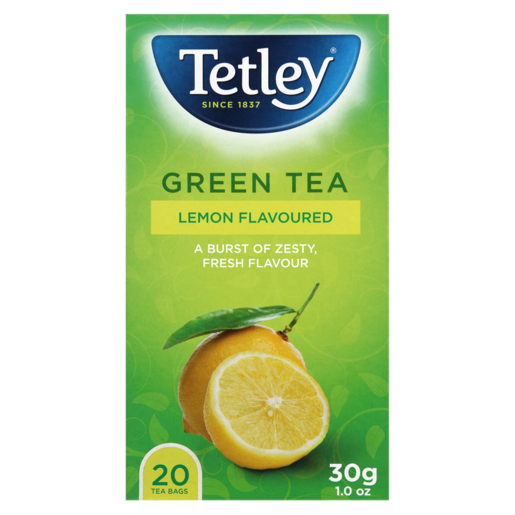 Tetley Lemon Flavoured Green Teabags 20 Pack