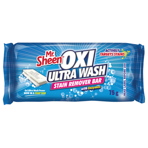 Mr. Sheen Oxi Ultra Wash Stain Remover Bar 75g