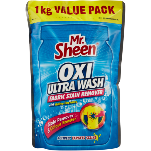Mr. Sheen Oxi Ultra Wash Fabric Stain Remover 1kg