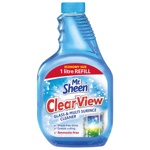 Mr. Sheen ClearView Glass & Multi Surface Cleaner Refill 1L