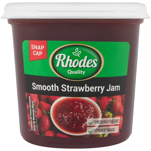 Rhodes Quality Smooth Strawberry Jam 600g