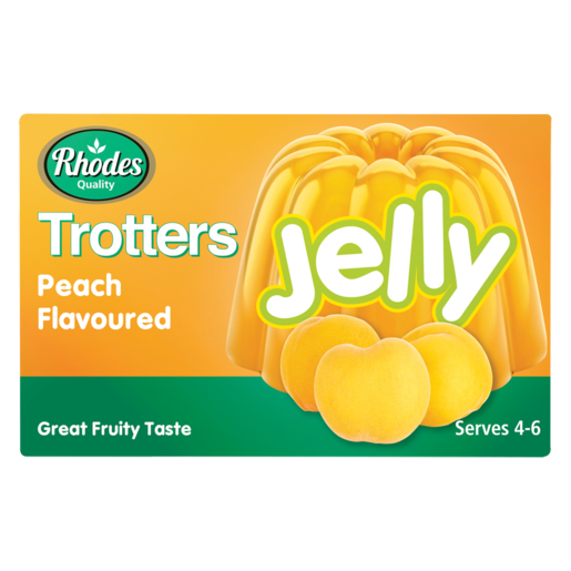 Rhodes Trotters Peach Flavoured Instant Jelly 40g