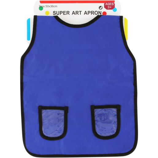 Blue Super Child Art Apron 50 x 36cm