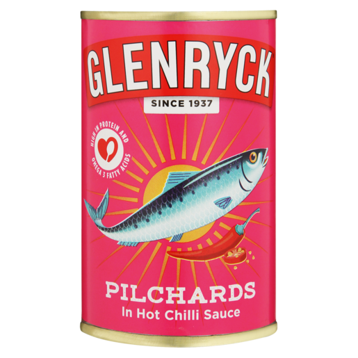 Glenryck Pilchards In Hot Chilli Sauce Can 155g