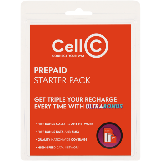 Cell C Prepaid SIM Card Starter Pack