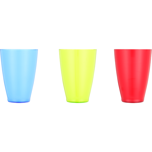 2 Tone Lime Tumbler Glass 370ml (Assorted Item - Supplied At Random) 