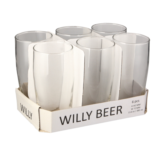 Willy Beer Glass Set 6 Piece