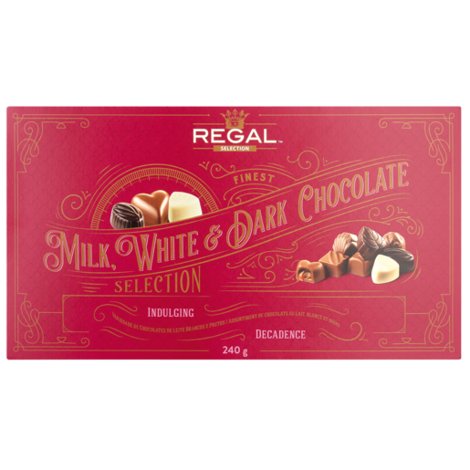 Regal Milk, White & Dark Chocolate Selection Box 240g
