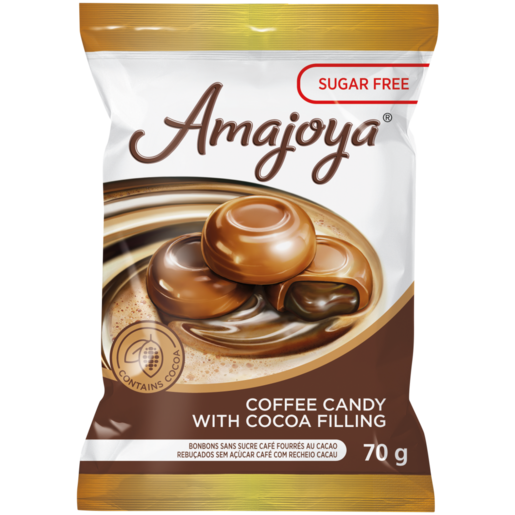 Amajoya Sugar Free Coffee Candy With Cocoa Filling 70g