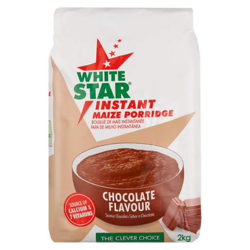 White Star Chocolate Flavour Instant Maize Porridge 2kg