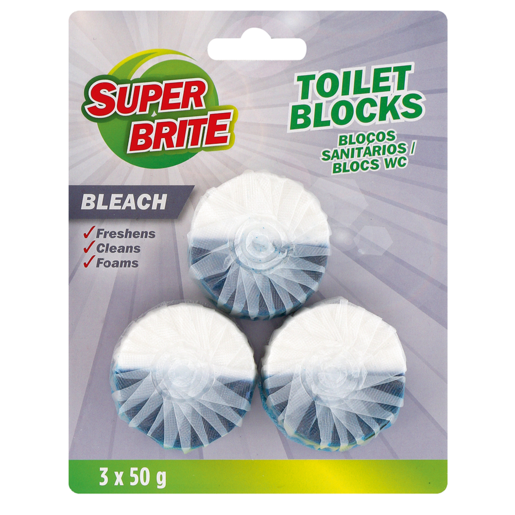 Super Brite Bleach Toilet Block 3 x 50g