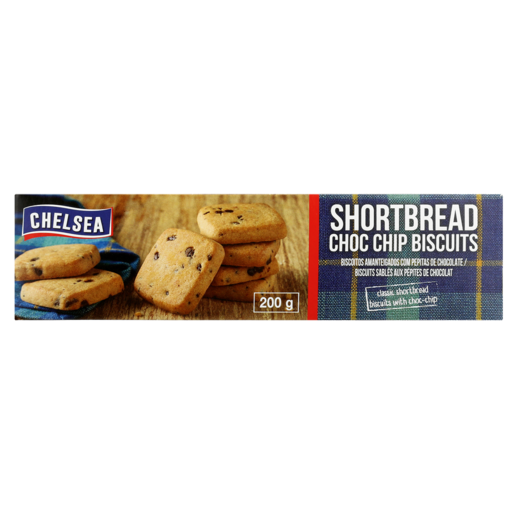 Chelsea Shortbread Choc Chip Biscuits 200g