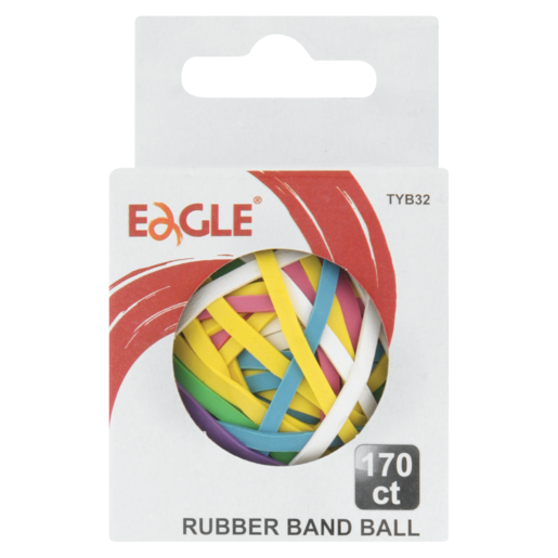 Eagle Assorted Rubber Bands In Ball