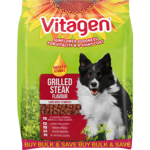 Vitagen Grilled Steak Flavour Dog Food 20kg