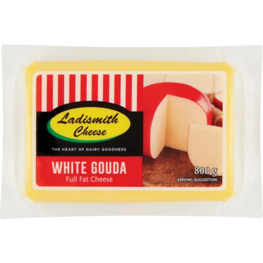Ladismith Cheese White Gouda Cheese Pack 800g
