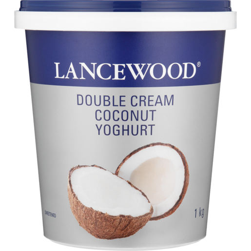 LANCEWOOD Coconut Flavoured Double Cream Yoghurt 1kg