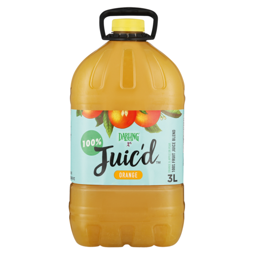 Darling Juic'd Orange Flavoured 100% Fruit Juice 3L