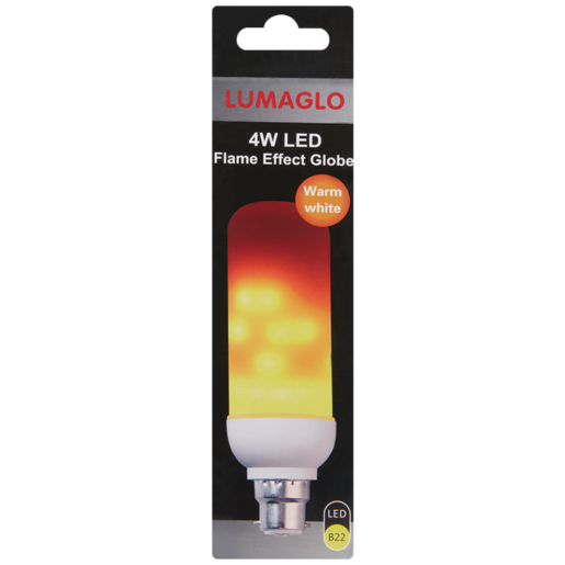 Lumaglo Flame Effect LED Stick Bayonet Globe 4W