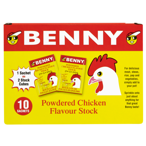Benny Powdered Chicken Flavoured Stock 10 Pack