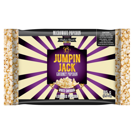 Jumpin Jack White Cheddar Gourmet Microwave Popcorn 85g
